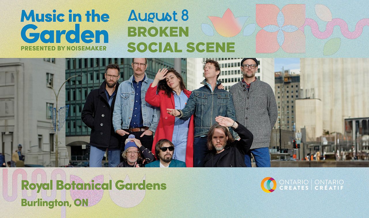 Music In The Garden Broken Social Scene Tickets At Royal Botanical