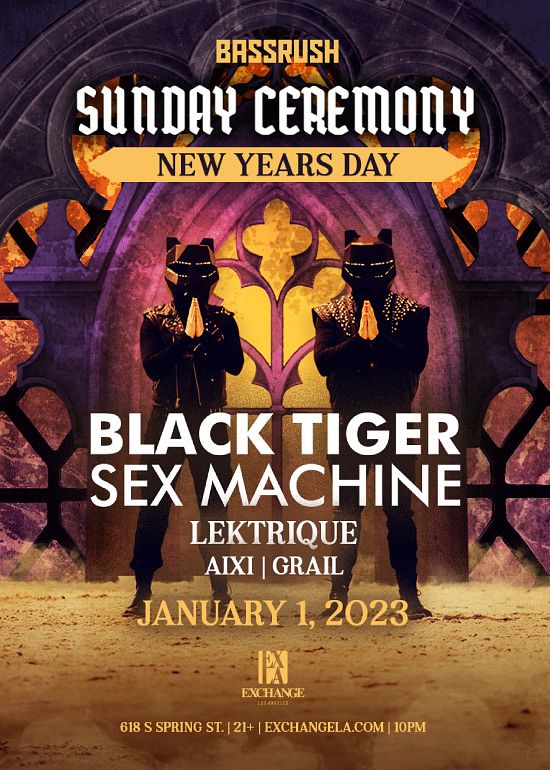 Black Tiger Sex Machine Tickets At Exchange La In Los Angeles By