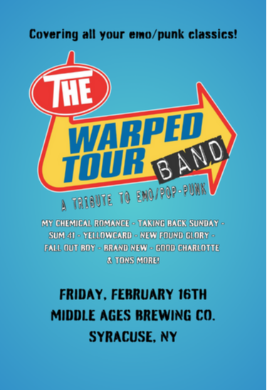 The Warped Tour Band Tickets At Middle Ages Brewing Company In Syracuse