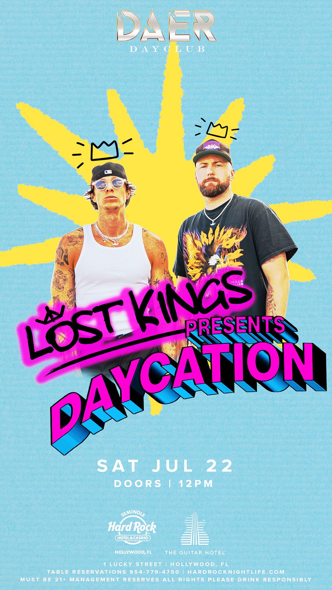 Lost Kings, DAER Nightclub - Hard Rock Holly Tickets at DAER Nightclub  South Florida in Hollywood by DAER Nightclub South Florida