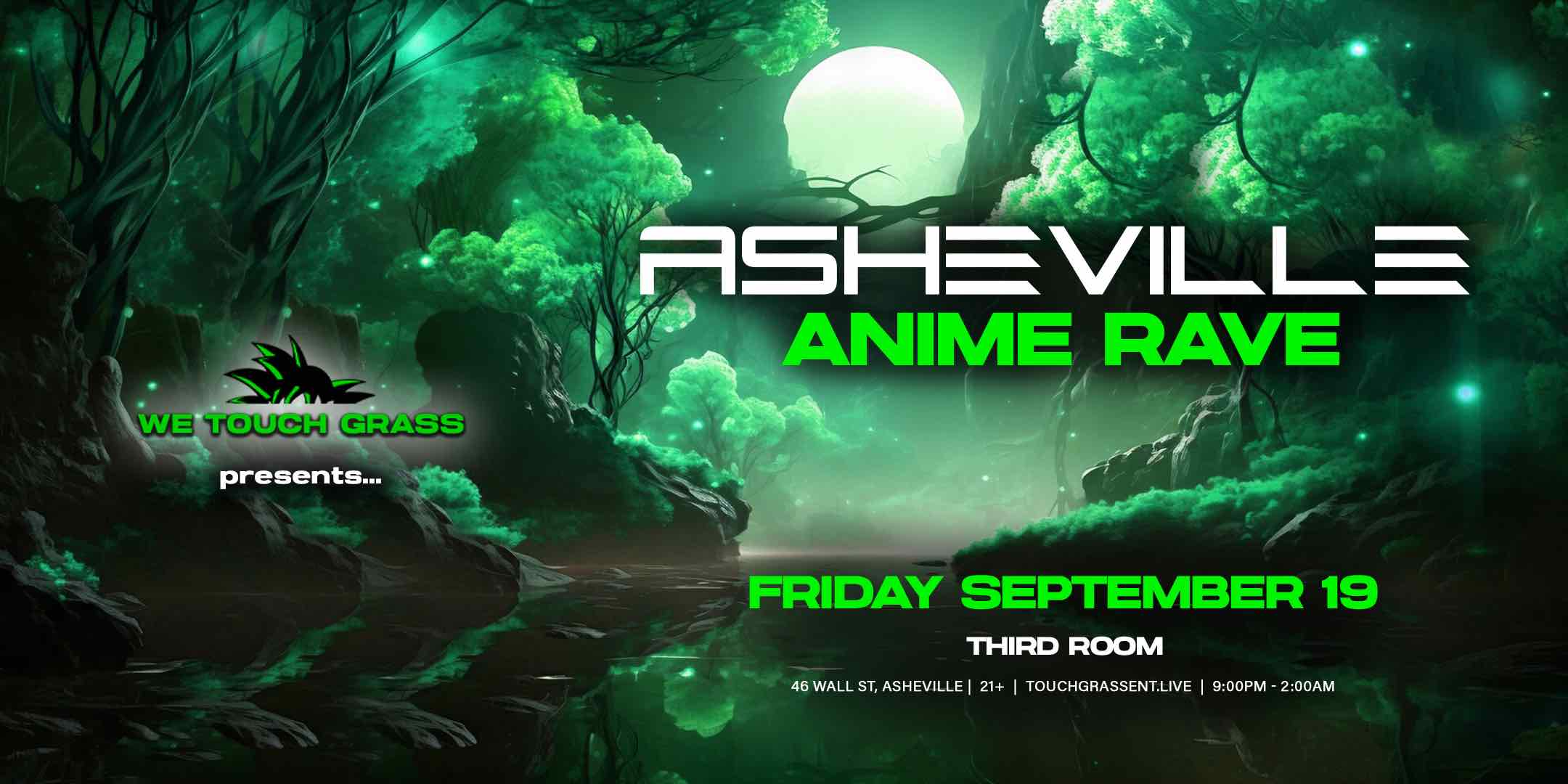 WeTouchGrass presents: ASHEVILLE Anime Rave Tickets at Third Room
