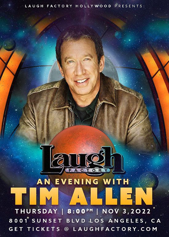 An Evening with Tim Allen Tickets at Laugh Factory Hollywood in Los