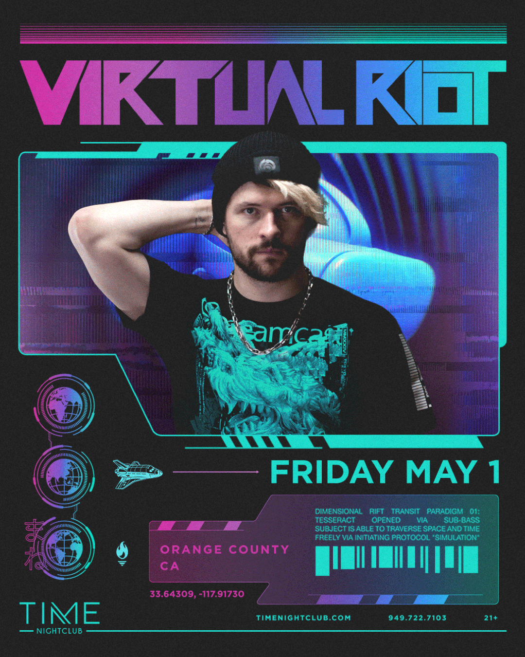 Virtual Riot Studio Virtual Riot Tickets at TIME Nightclub in Costa Mesa by Time Nightclub ...