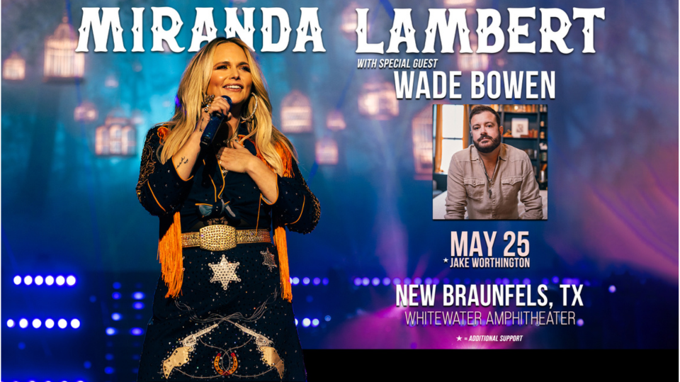 Miranda Lambert Live 2024 (Night 2) Tickets at Whitewater Amphitheater