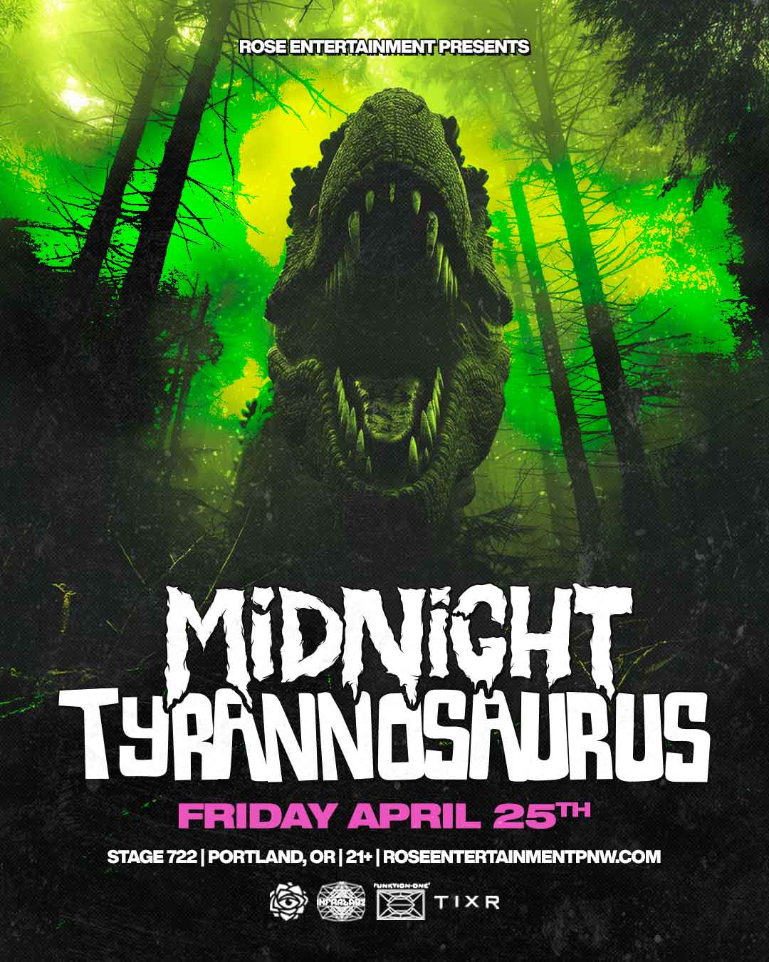 Midnight Tyrannosaurus Tickets at Stage 722 in Portland by Rose