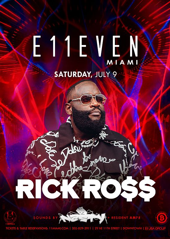 RICK ROSS Tickets at E11EVEN Miami in Miami by 11 Miami Tixr