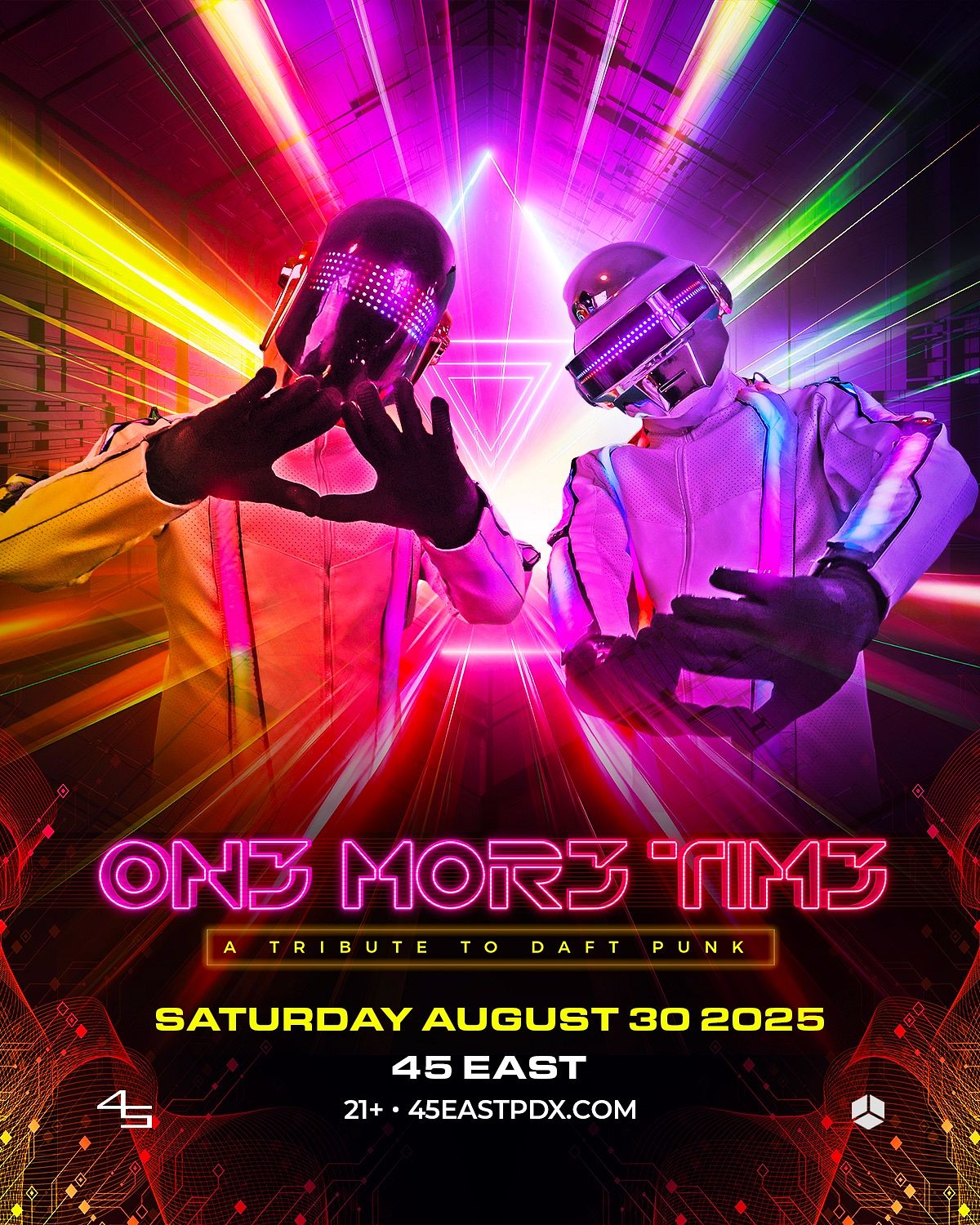 ONE MORE TIME: A TRIBUTE TO DAFT PUNK Tickets at 45 East in