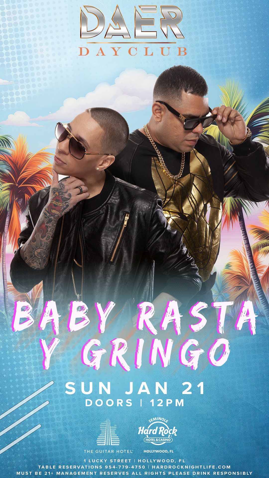 Baba Riasat Baby Rasta y Gringo | DAER Dayclub Tickets at DAER Dayclub South ...