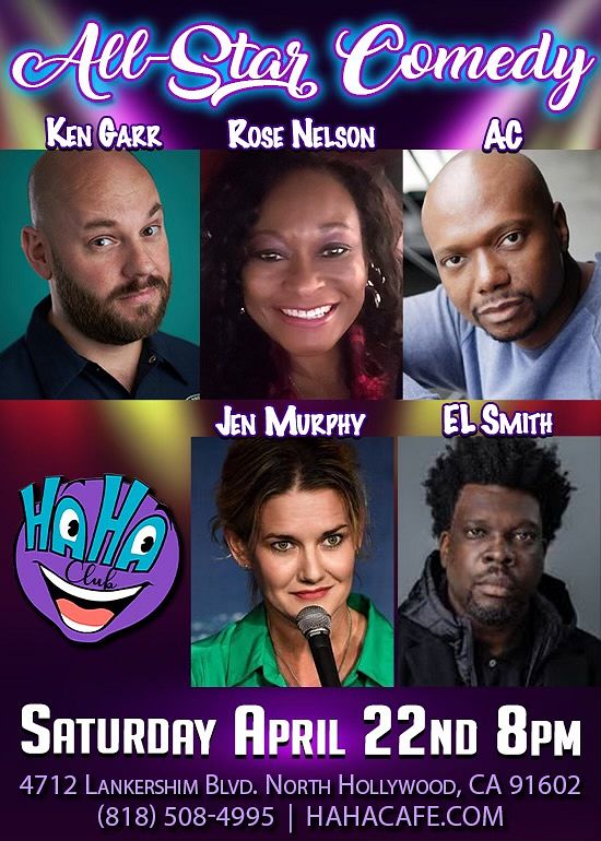 ALL STAR COMEDY Tickets at Ha Ha Comedy Club in Los Angeles by Ha Ha Comedy  Club | Tixr