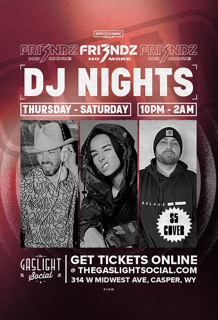 FRI3NDZ NO MORE (DJ Night) event poster
