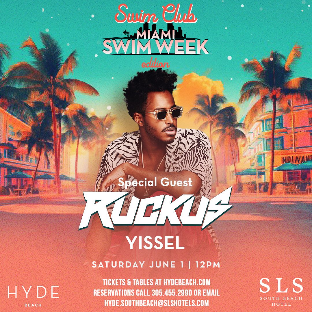 Swim Club | Swim Week Edition | RUCKUS Tickets at Hyde Beach in Miami ...