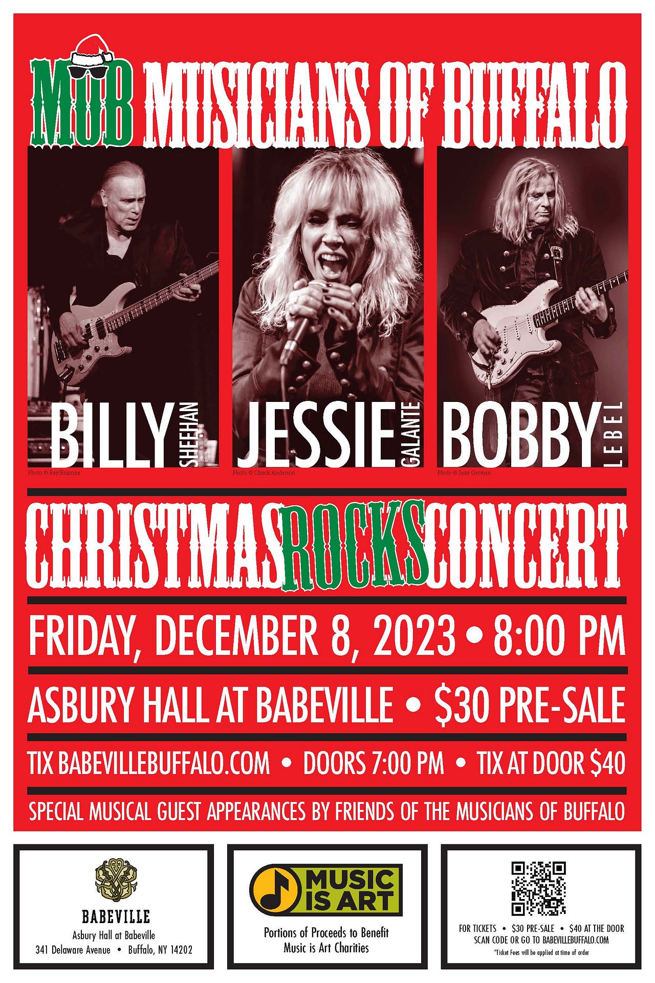 Musicians of Buffalo Christmas Rocks Concert 2023 Tickets at Asbury ...