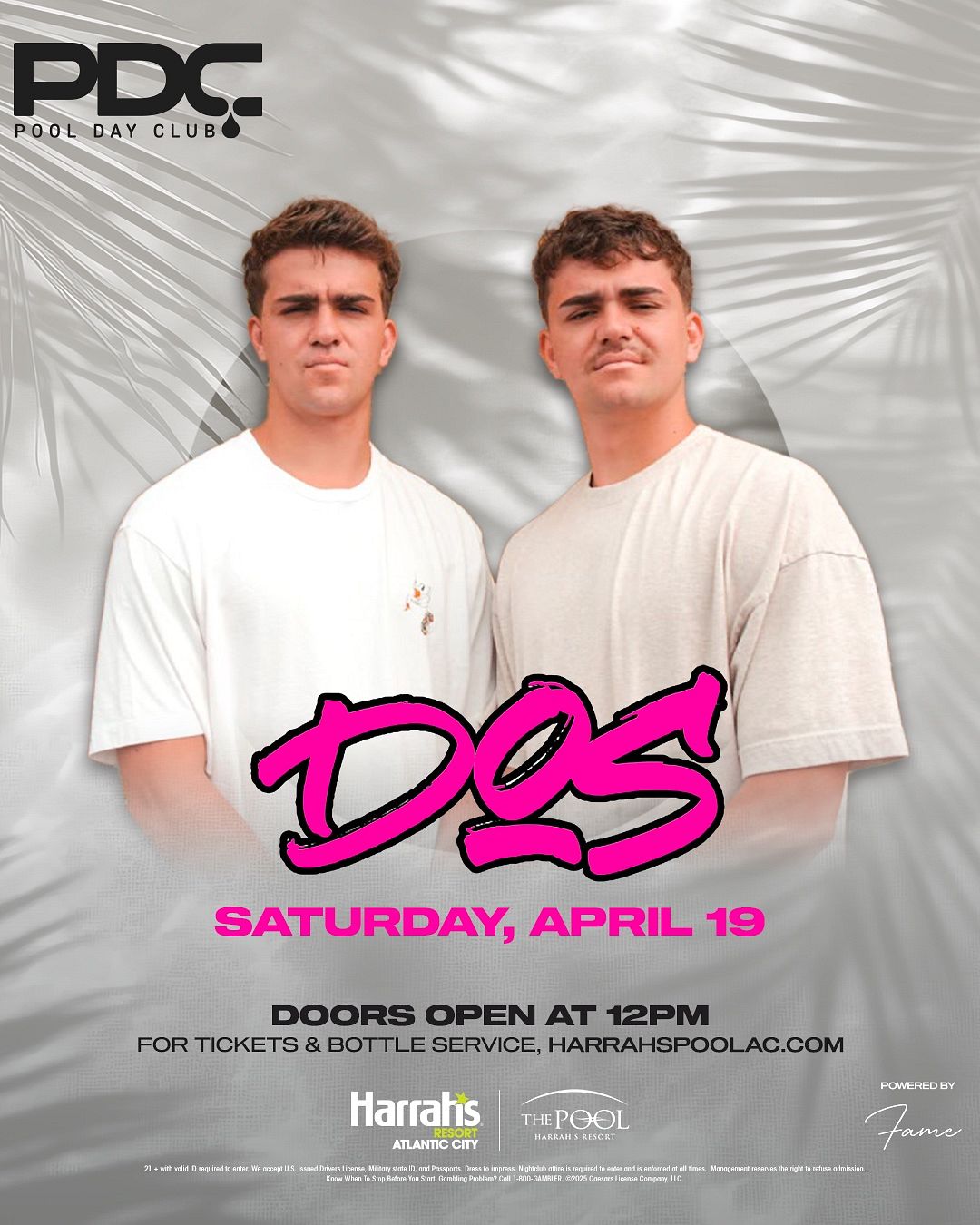 DOS at The Pool at Harrah's Resort Atlantic City Saturday, April 19, 2025