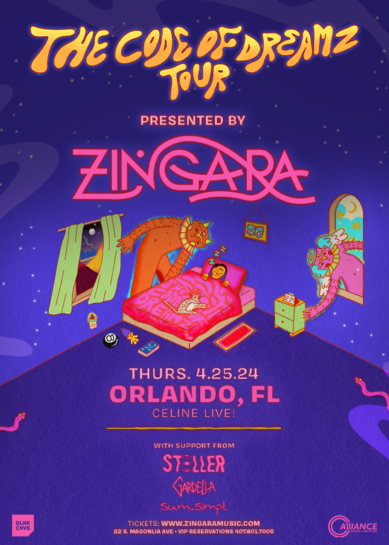 ZINGARA: CODE OF DREAMZ TOUR Tickets at CELINE ORLANDO in Orlando by ...