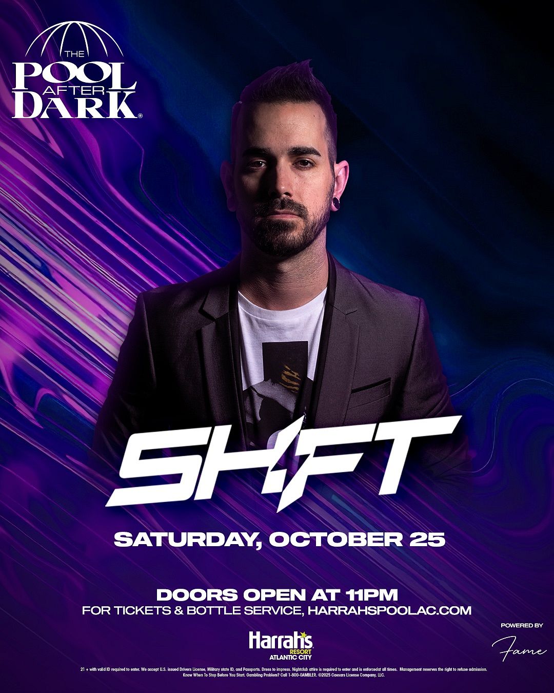 DJ SHIFT at The Pool After Dark Saturday, October 25, 2025