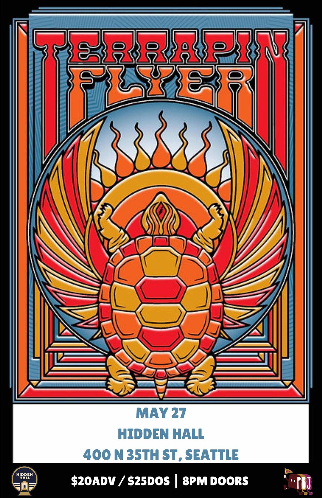 TERRAPIN FLYER Tickets at Hidden Hall in Seattle by Hidden Hall | Tixr