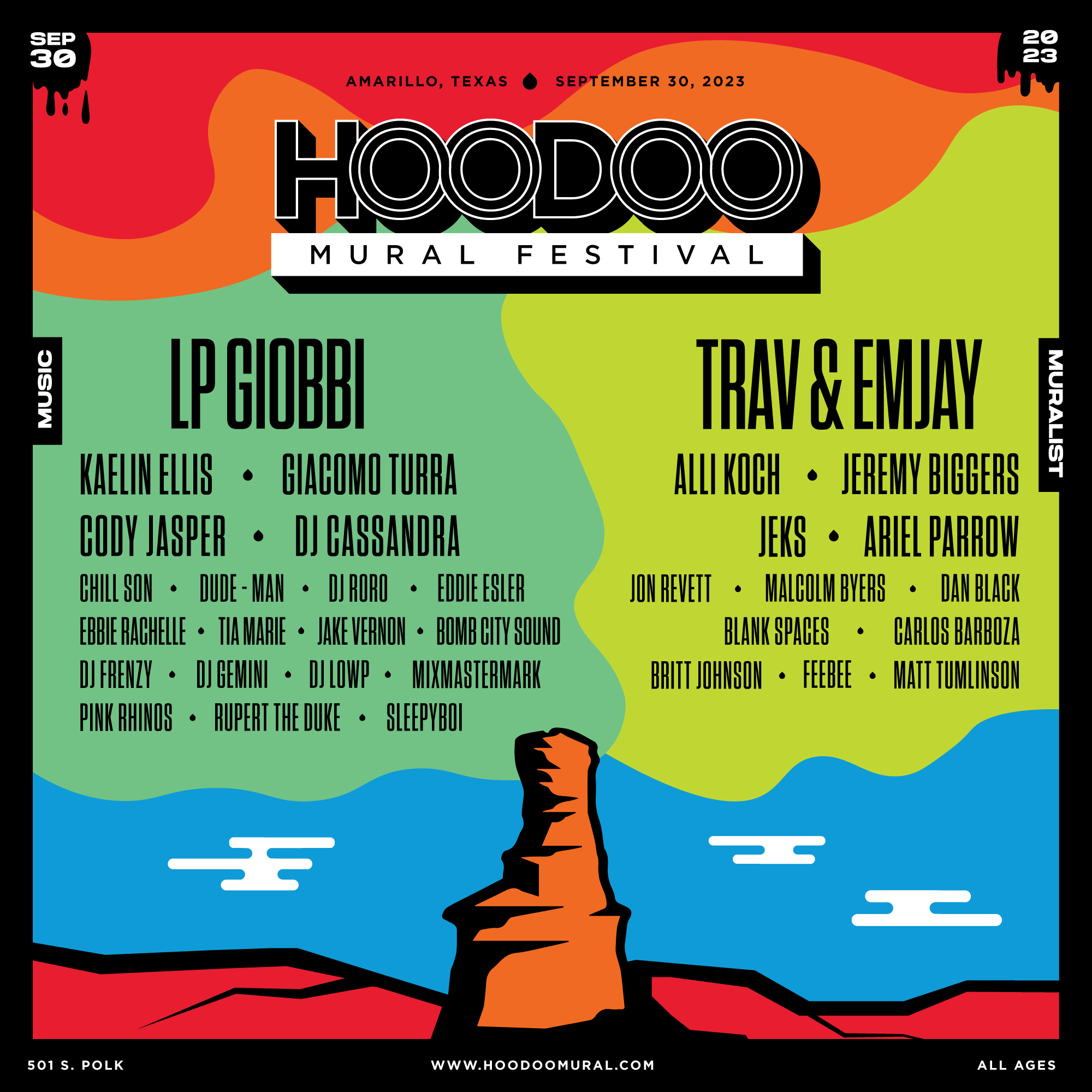 HOODOO Mural Festival 2023 Tickets at Hoodoo Mural Festival in Amarillo