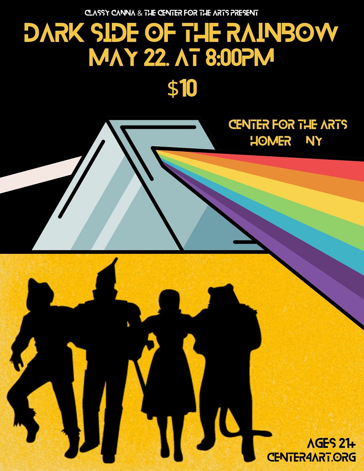 Dark Side of the Rainbow Tickets at Center for the Arts of Homer