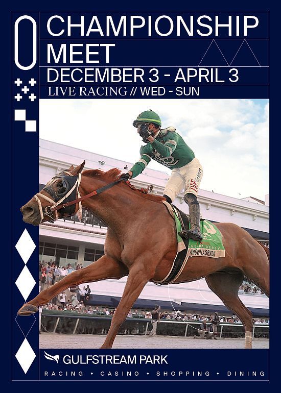 Mar 19 Championship Meet Tickets at Gulfstream Park Racing and