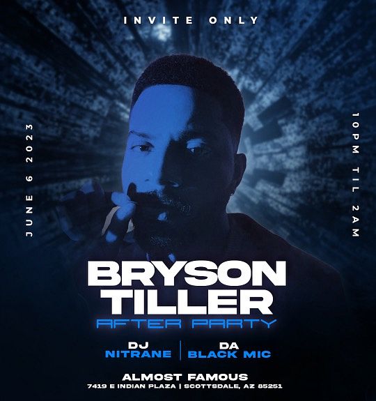 Bryson Tiller Official After Party in Scottsdale Tickets at Almost