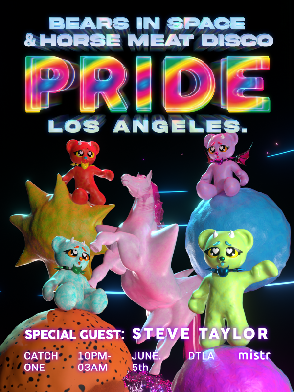 Bears In Space x Horse Meat Disco Pride