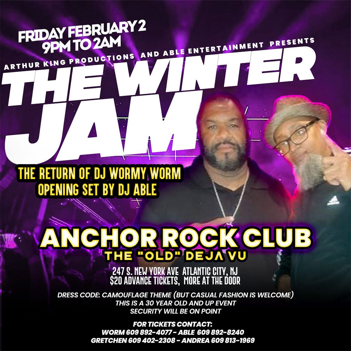 The Winter Jam Tickets at Anchor Rock Club in Atlantic City by Anchor Rock Club Tixr