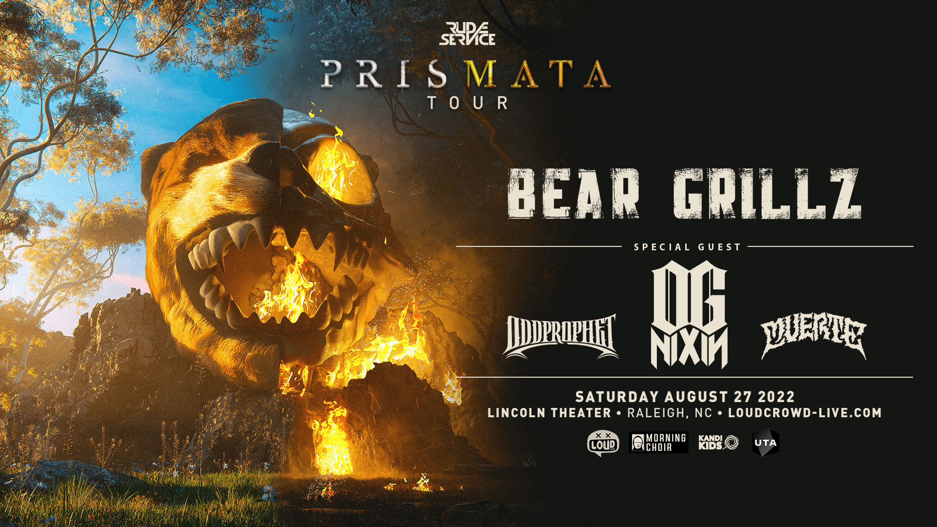 BEAR GRILLZ The Prismata Tour Tickets at Lincoln Theatre in Raleigh by