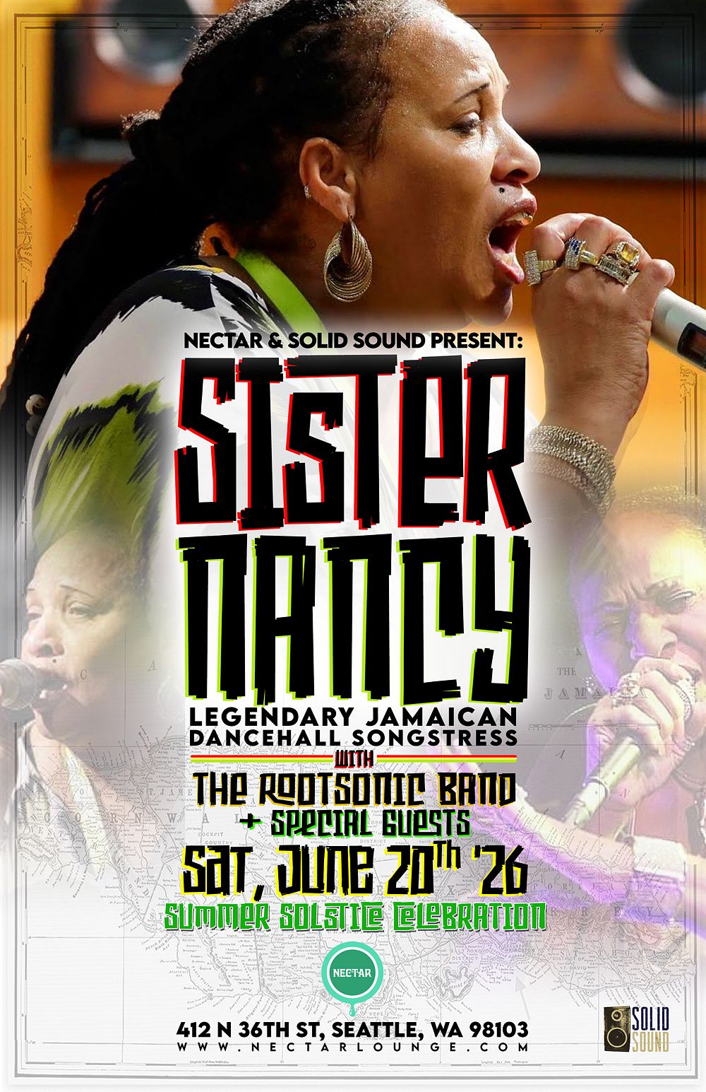 SISTER NANCY with The Rootsonic Band, plus Dub Lounge