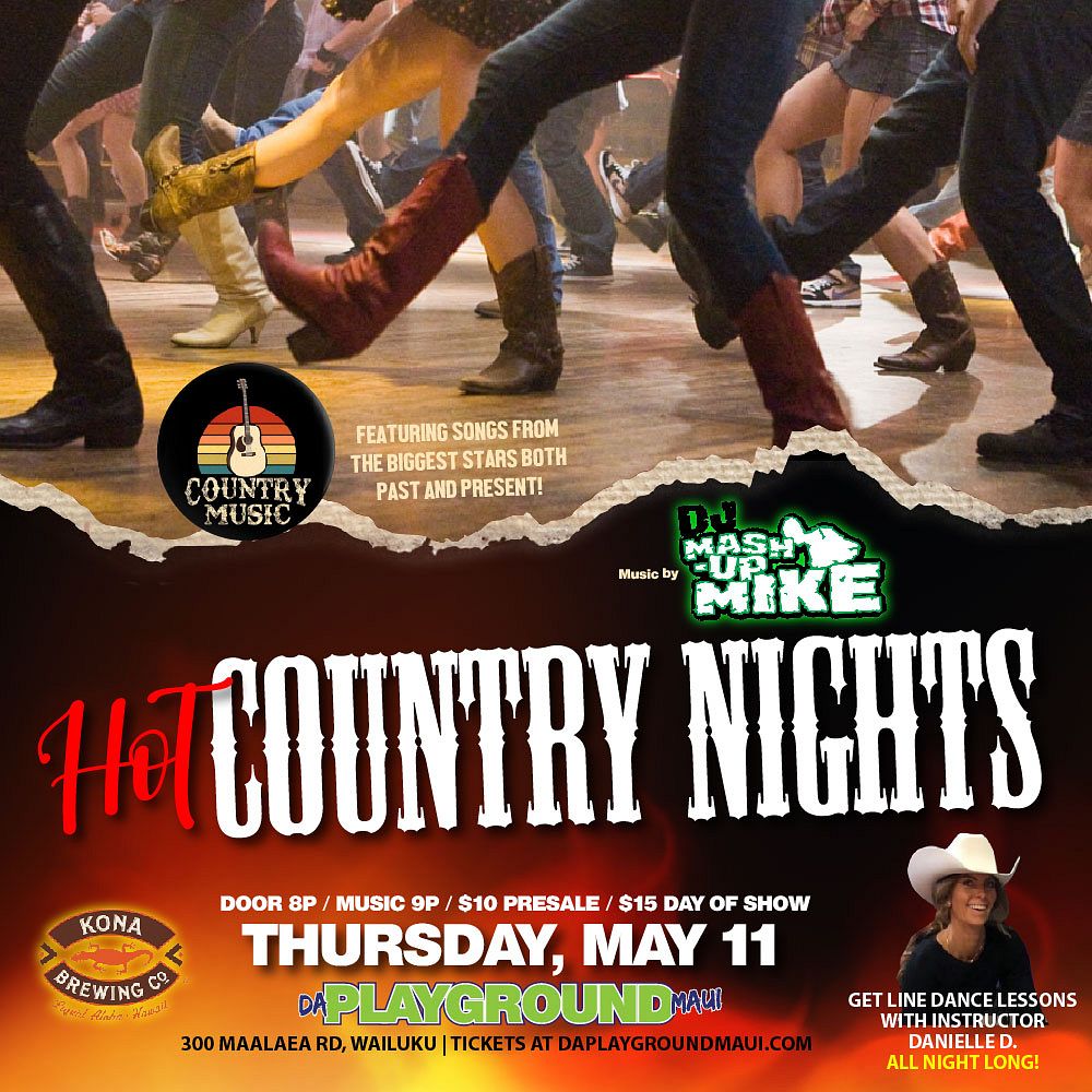 HOT COUNTRY NIGHTS Tickets at da Playground Maui in Wailuku by Da