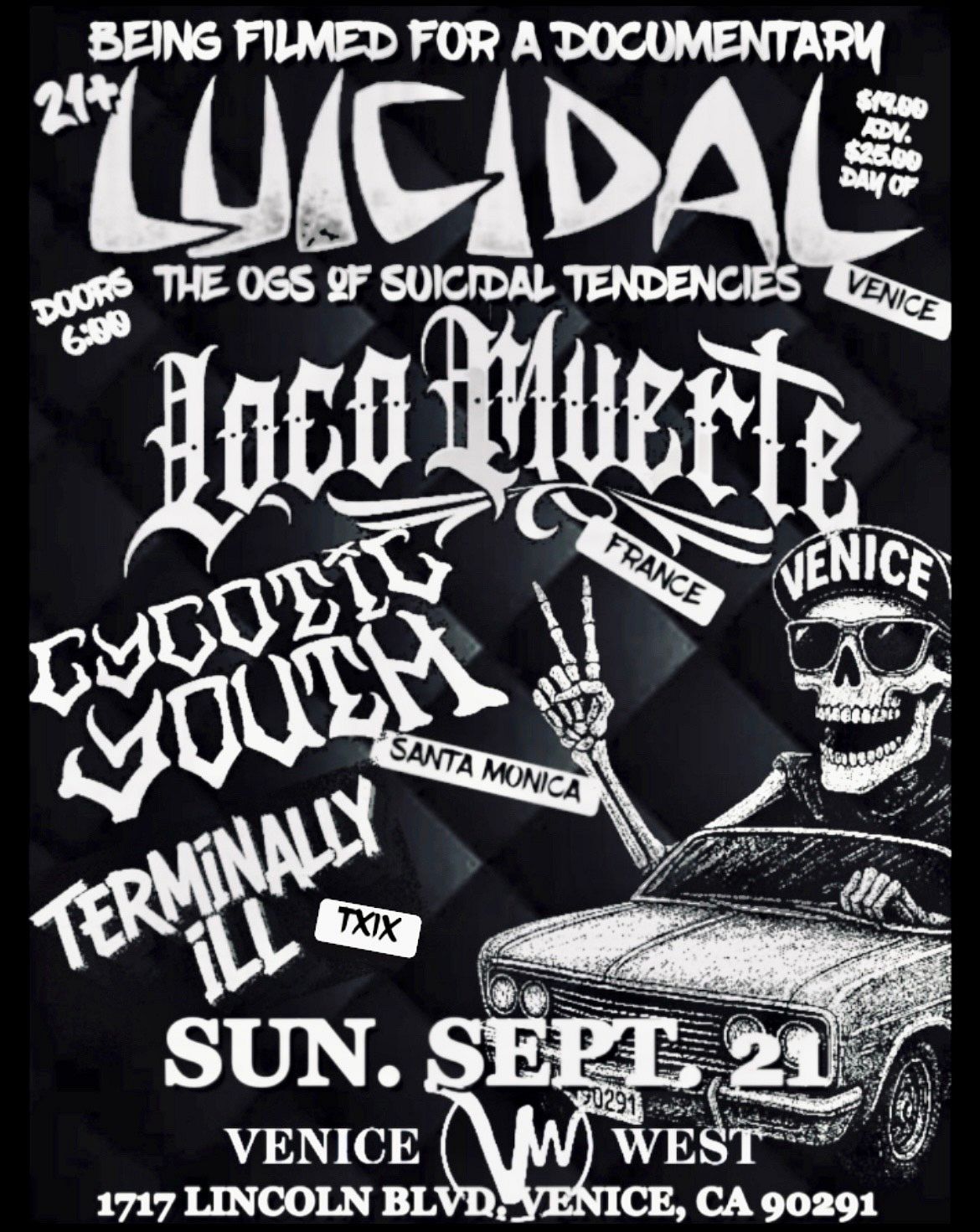 Luicidal (The OG's of Suicidal Tendencies) w/ Loco Muerte, Cycotic