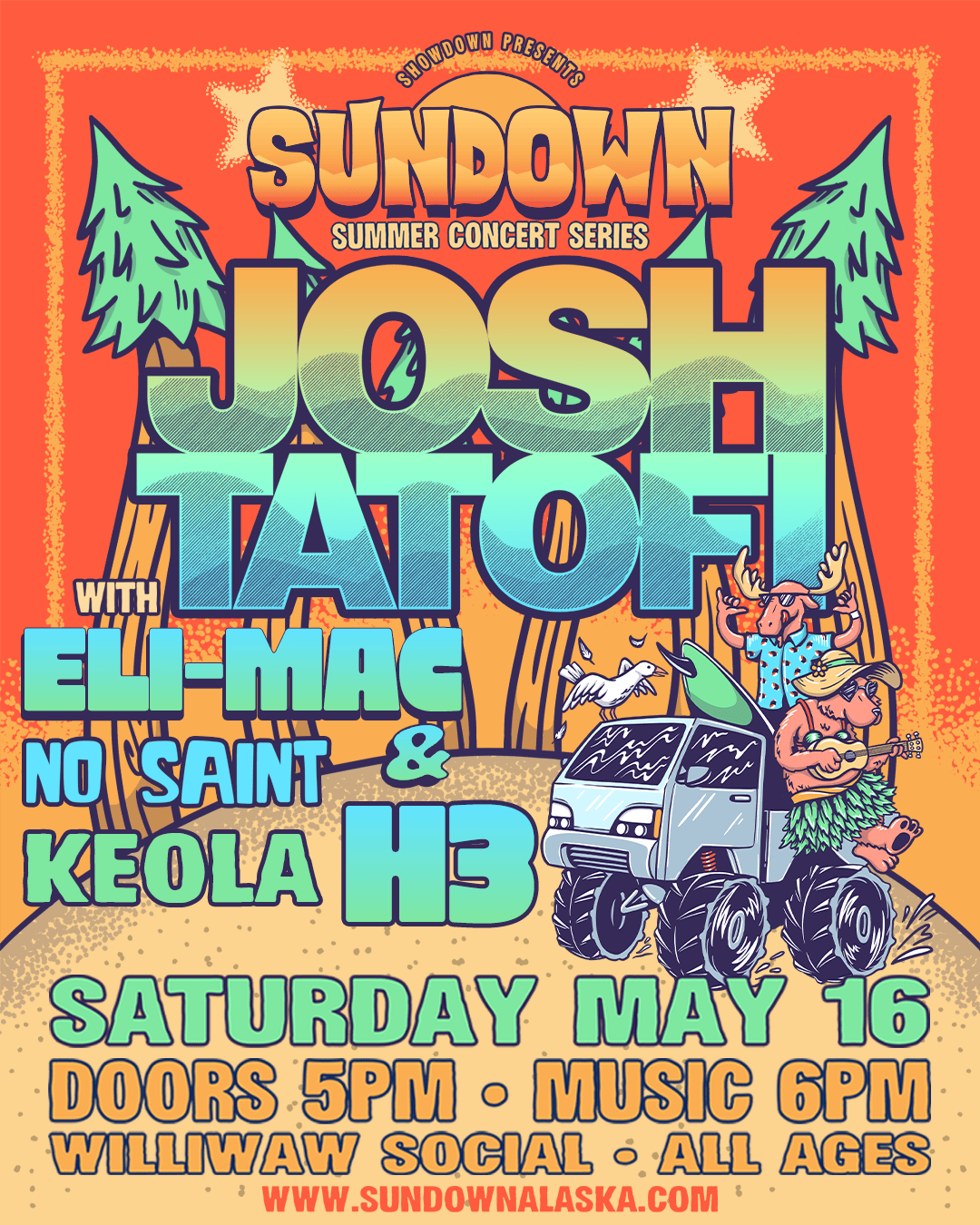 Josh Tatofi with Eli Mac Tickets at Williwaw Social Outdoors in