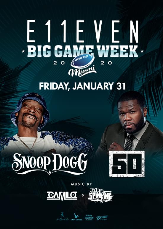 Snoop Dogg + 50 Cent Tickets at E11EVEN Miami in Miami by 11 Miami