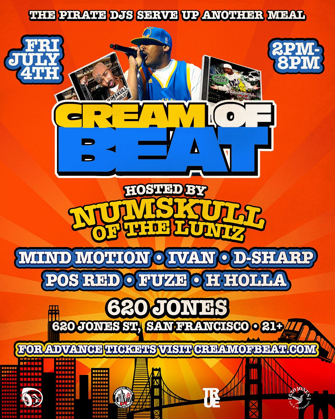 邦楽 ALLMVCOLLECTION2 &7th year birthday live CREAM OF BEAT DAY PARTY - 4TH OF JULY EDITION Tickets at 620