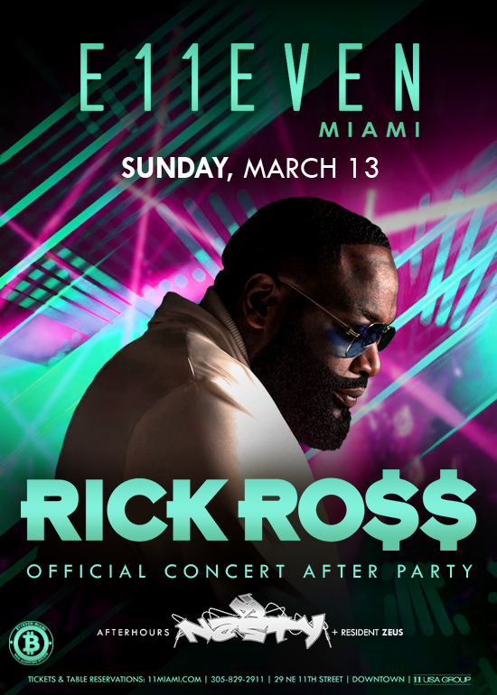 RICK ROSS Tickets at E11EVEN Miami in Miami by 11 Miami Tixr