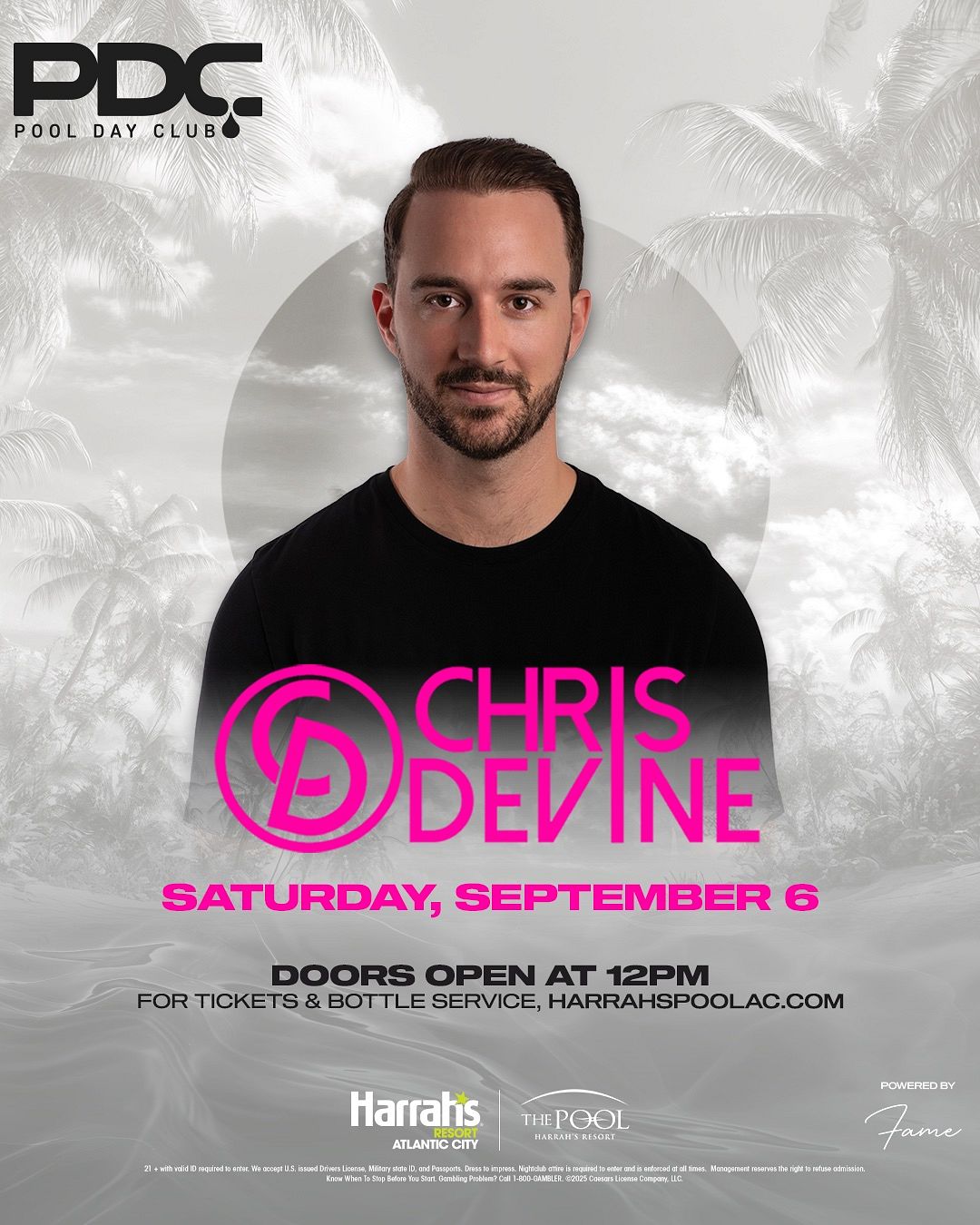 CHRIS DEVINE at The Pool at Harrah's Resort Atlantic City Saturday, September 6, 2025