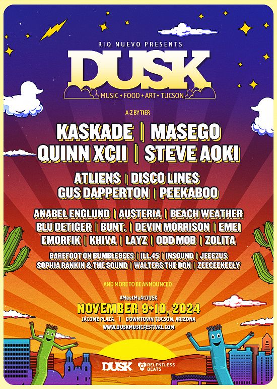 Dusk Music Festival 2024 Tickets at Jácome Plaza in Tucson by RB