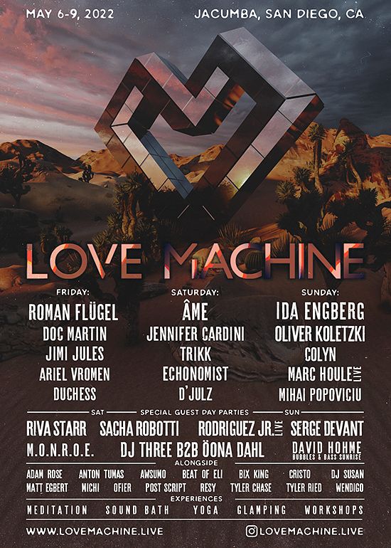 Love Machine Festival Tickets at De Anza Springs Resort in Jacumba Hot