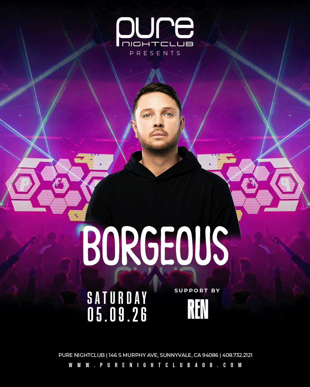Borgeous Tickets at Pure Nightclub in Sunnyvale by Pure Nightclub | Tixr