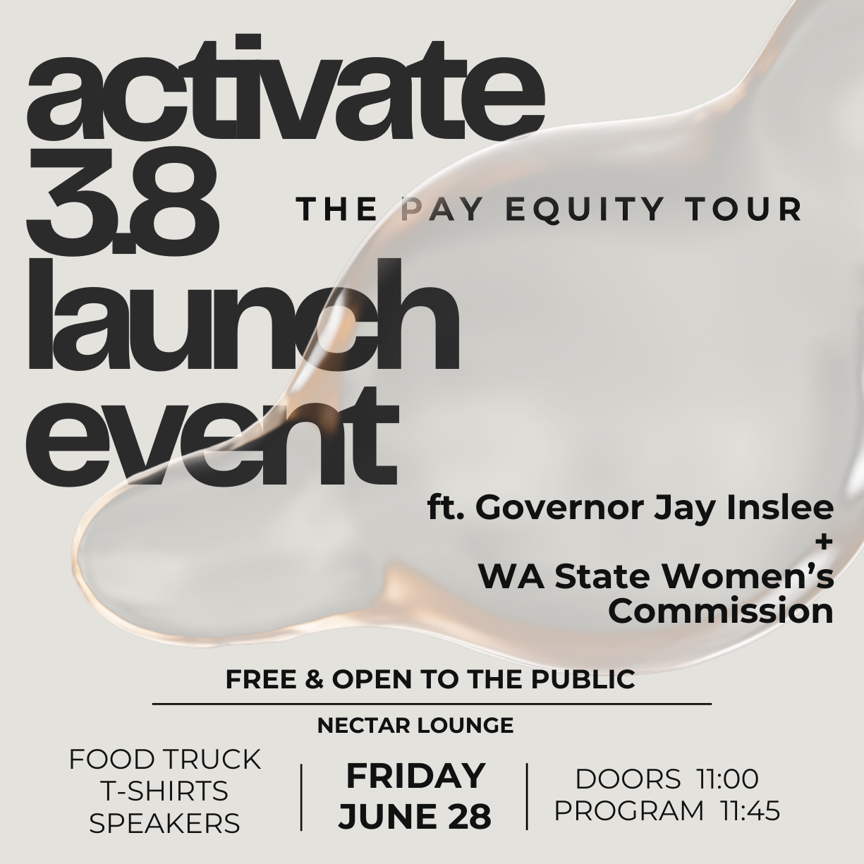 Activate 3.8: The Pay Equity Tour W/ Governor Jay Inslee Tickets At ...