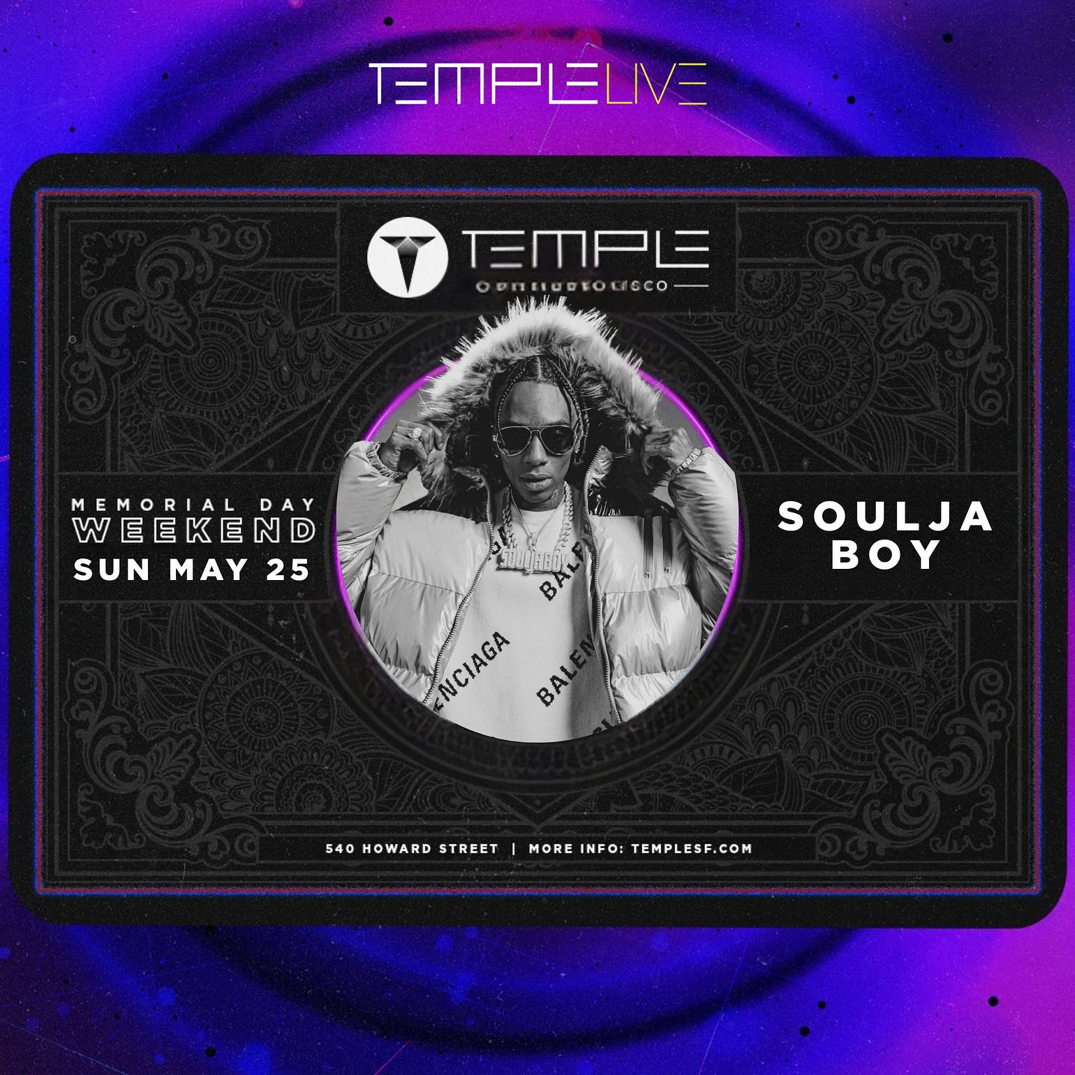 Soulja Boy | Memorial Day Weekend Tickets at Temple San Francisco