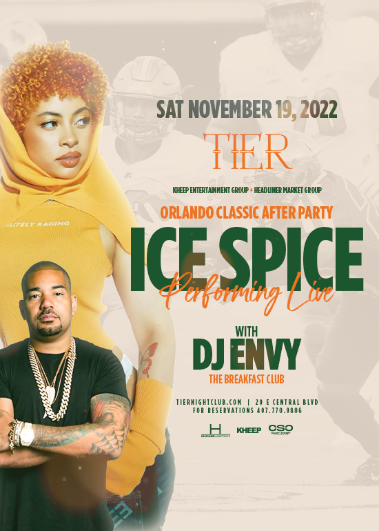 ICE SPICE + DJ ENVY Tickets at Tier in Orlando by Tier