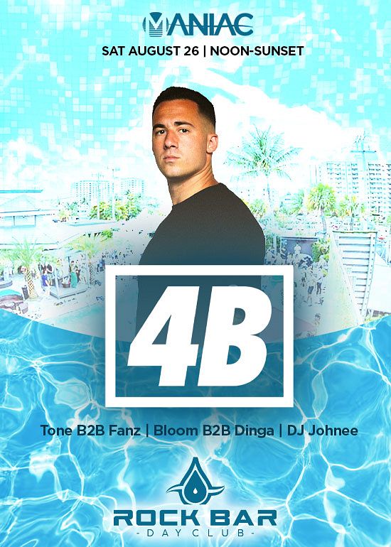 4B Tickets at Rock Bar Day Club in Fort Lauderdale by Rock Bar Fort