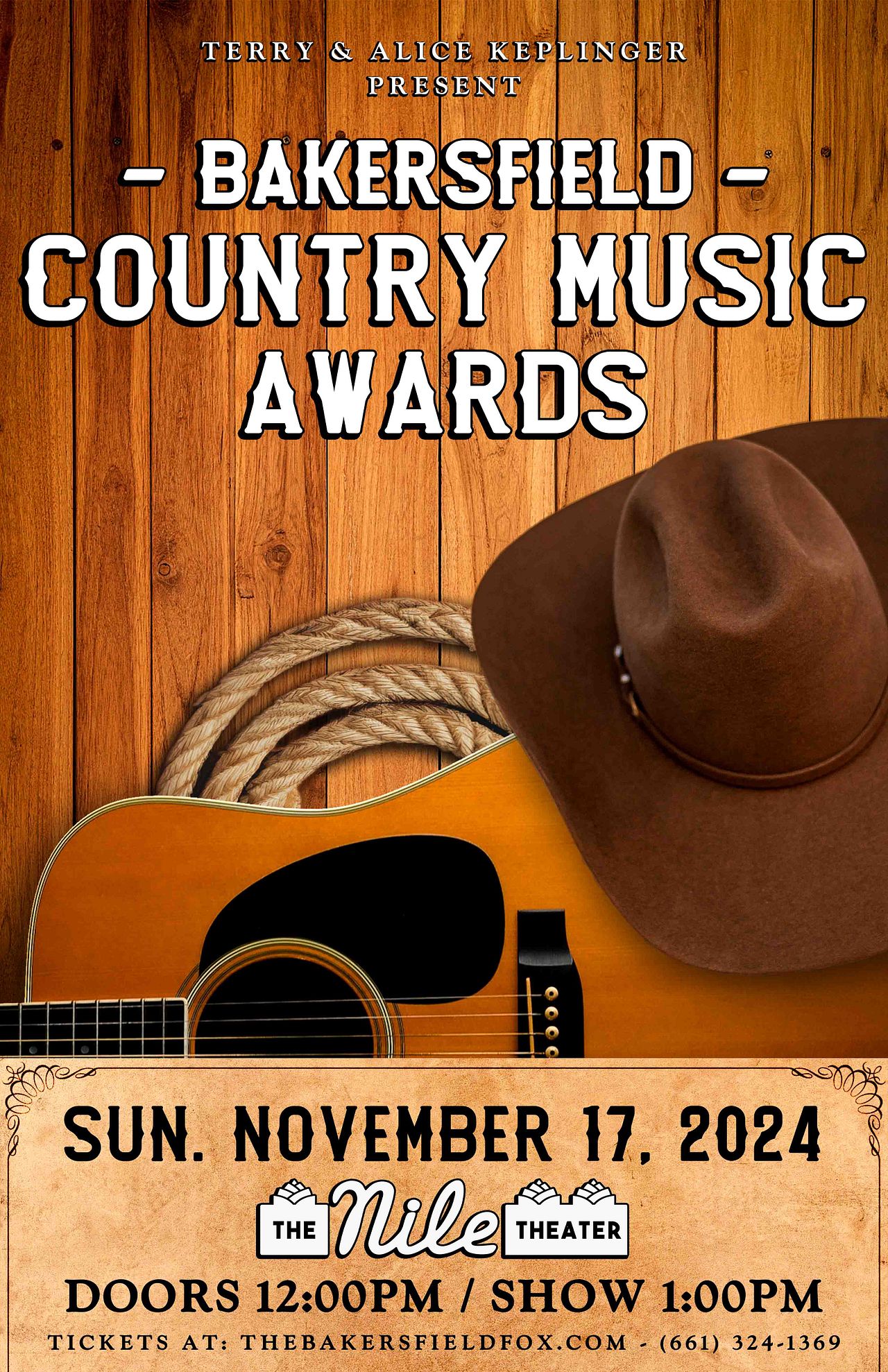 Bakersfield Country Music Awards Tickets at The Nile Theater Reserved