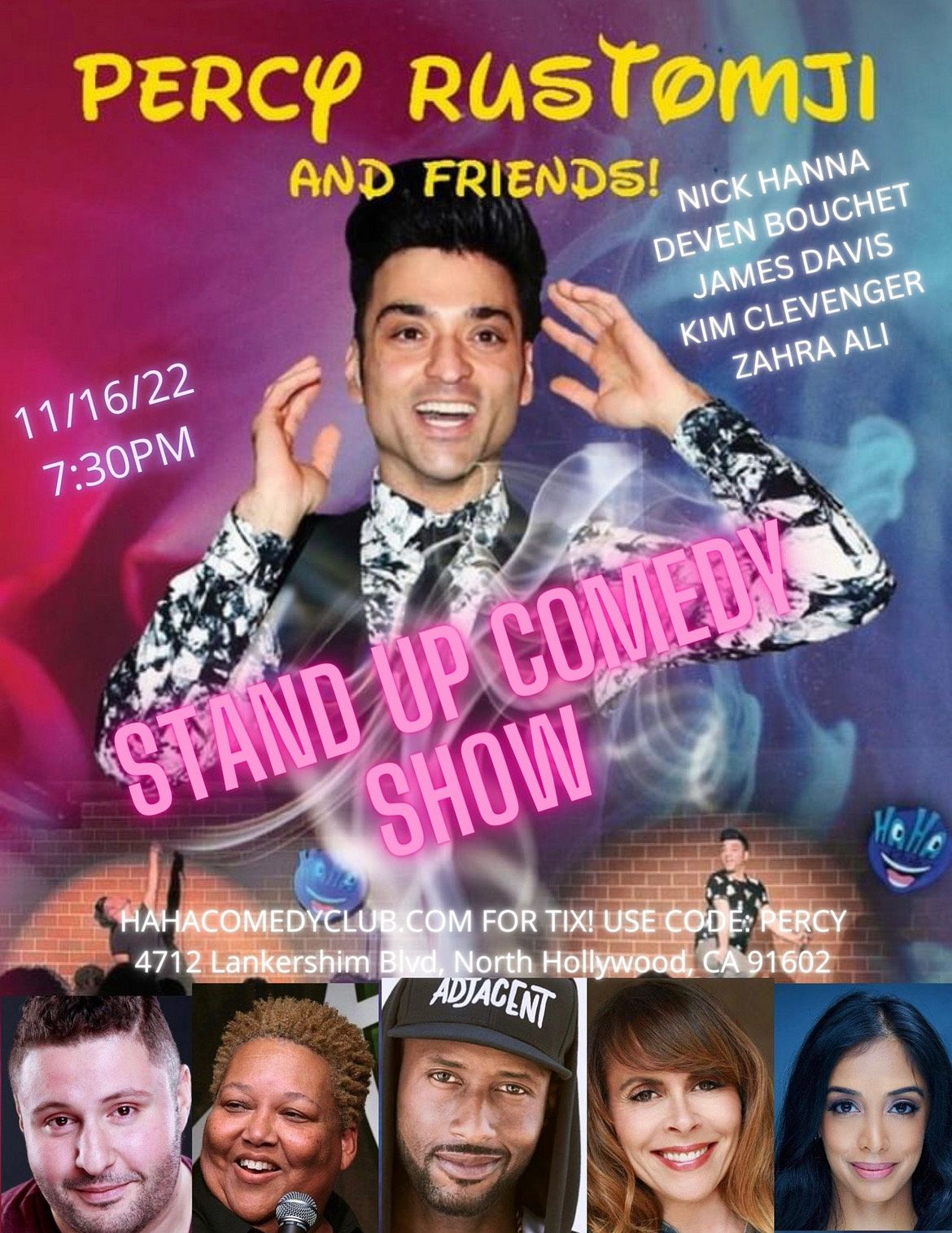 Parvez Rustomji Percy Rustomji and Friends Tickets at Ha Ha Comedy Club in Los Angeles ...