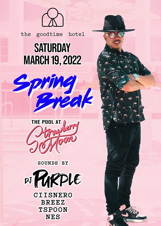 DJ Purple Tickets at Strawberry Moon in Miami Beach by Strawberry Moon Pool Tixr
