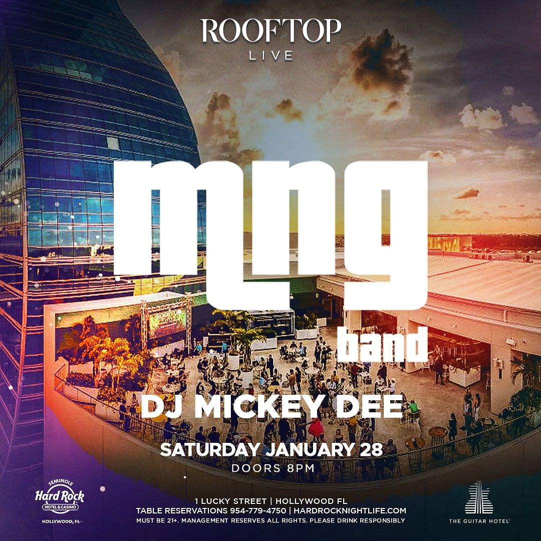 MNG Band Rooftop Live Hard Rock Holly Tickets at Rooftop Live in