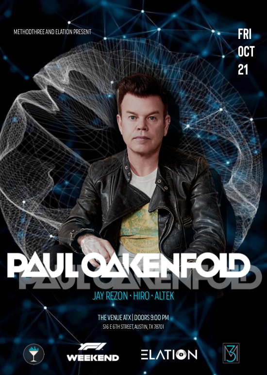 Paul Oakenfold Tickets at The Venue ATX in Austin by THE VENUE ATX Tixr