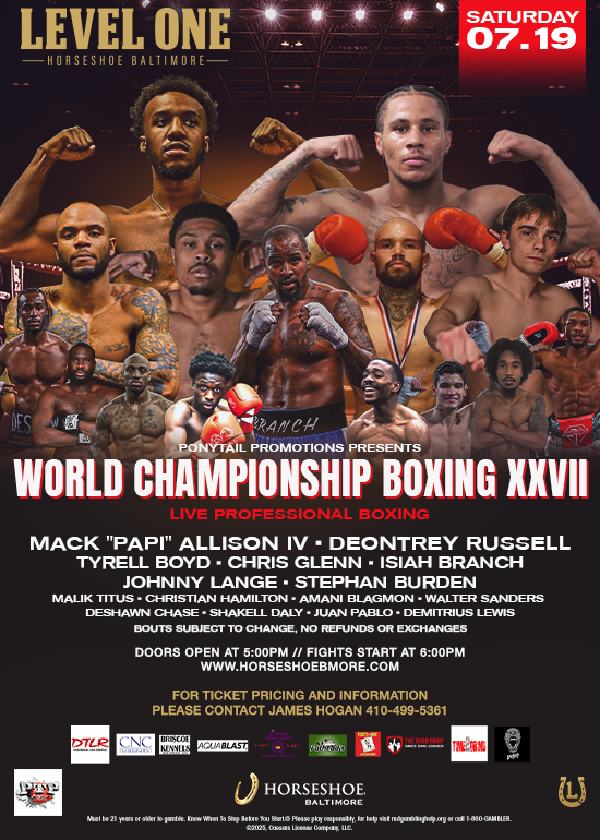 World Champion Boxing XXXVII at Level One Tickets | Tixr