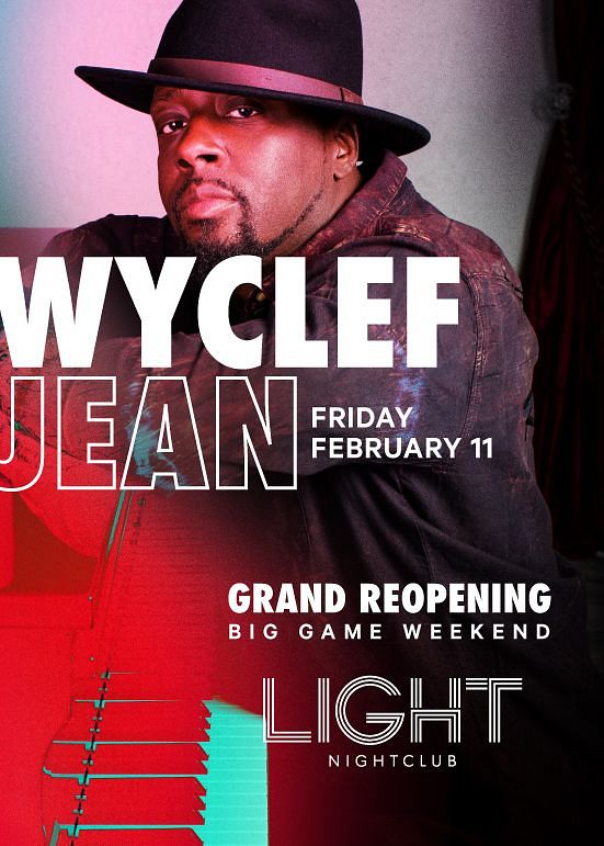 WYCLEF JEAN Tickets at LIGHT in Las Vegas by LIGHT OFFICIAL Tixr