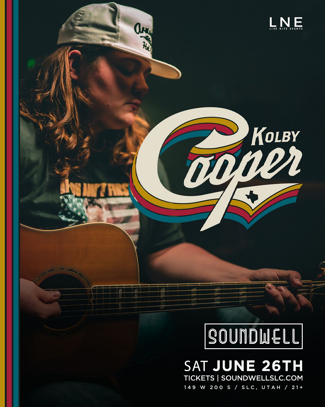 Kolby Cooper at Soundwell Tickets at Soundwell in Salt Lake City by Soundwell Tixr